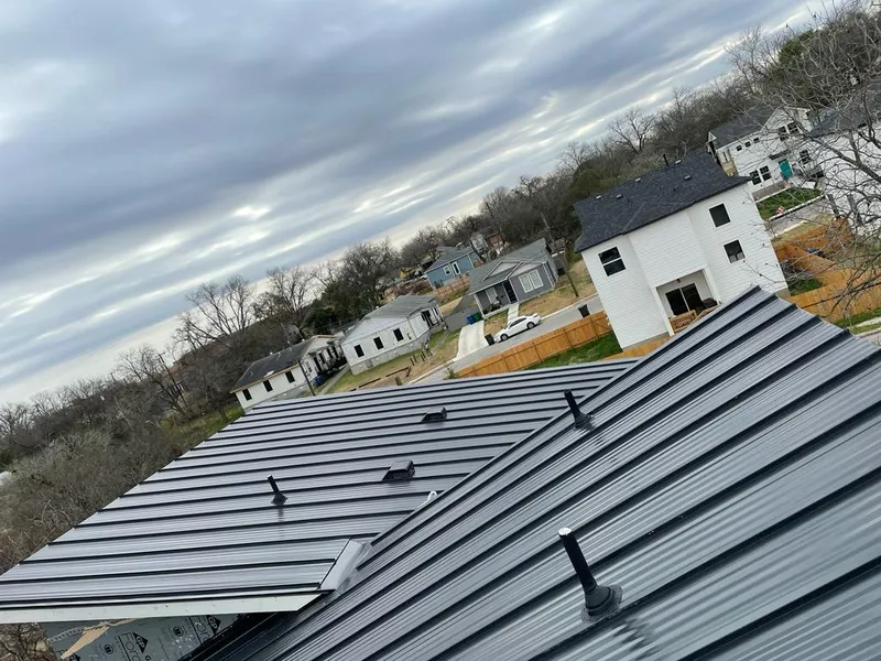 Standing seam metal roof panels with vents for Skylight Repair in Goddard